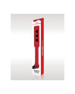 WhipSmart Heartbreaker Spanking Paddle - Red/Black