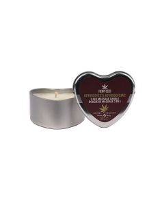 Earthly Body 3 in 1 Massage Heart Candle - 4 oz