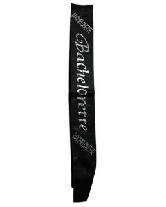 Bachelorette Non Flashing Sash - Black