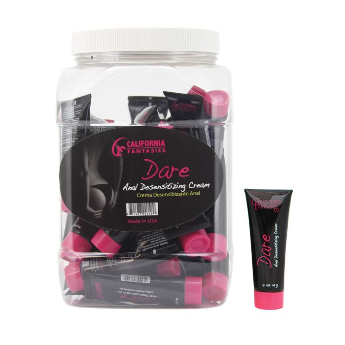 Dare Anal Desensitizing Cream - .5 oz Tube Boxed Bowl of 36
