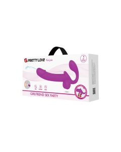 Pretty Love Kelpie Squirting Strapless Strap On - Fuchsia