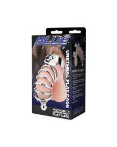 Blue Line Urethral Play Cage - Silver