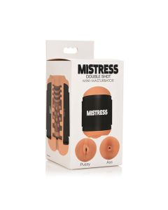 Curve Toys Mistress Double Shot Mini Masturbator Pussy & Ass - Medium