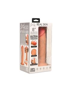 Curve Toys Jock Real Skin Silicone 8" Vibrating Dildo