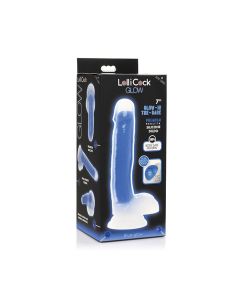 Curve Toys Lollicock Glow In The Dark Silicone Dildo w/Balls