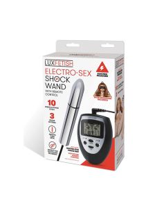 Lux Fetish Electro Sex Shock Wand w/Remote