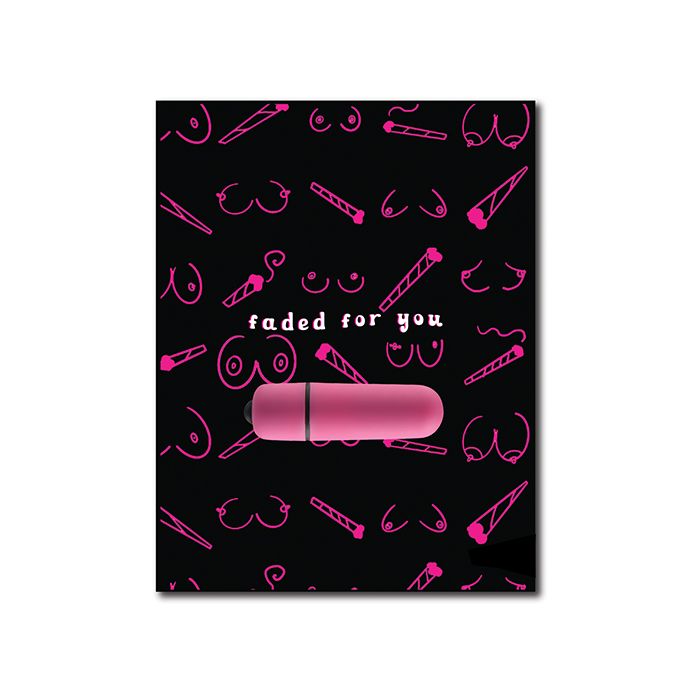 420 Foreplay Faded For You Greeting w/Rock Candy Vibrator & Fresh Vibes Towelettes