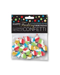 Happy Fucking Birthday FU Finger Confetti