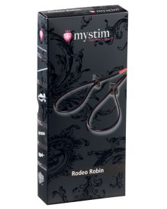 Mystim Rodeo Robin Penis & Testicle Strap Set - Black