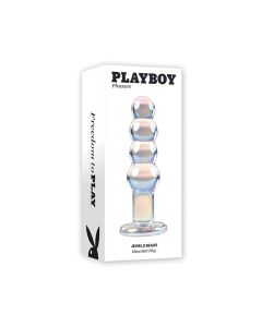 Playboy Pleasure Jewels Beads Anal Plug - Clear