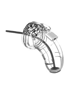 Shots Man Cage 3.5" w/Silicone Urethral Sounding