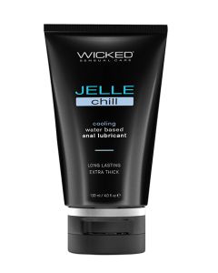Wicked Sensual Care Jelle Chill Water Based Anal Gel Lubricant - 4 oz