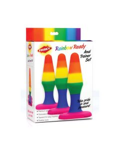 Frisky Rainbow Silicone Anal Trainer Set