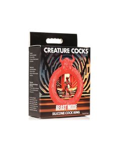 Creature Cocks Beast Mode Silicone Cock Ring - Red