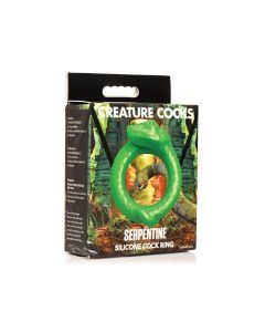 Creature Cocks Serpentine Silicone Cock Ring - Green