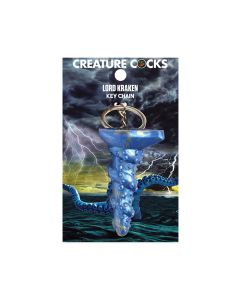 Creature Cocks Lord Kraken Silicone Key Chain - Blue