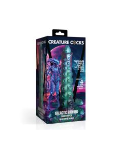 Creature Cocks Galactic Breeder Ovipositor Silicone Dildo w/Eggs - Multi Color