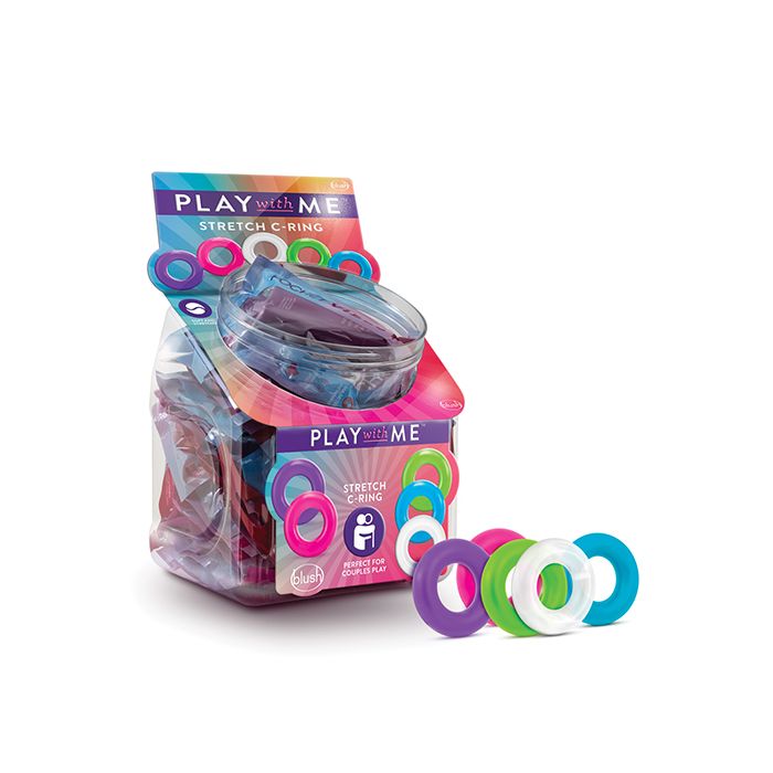 Blush Play with Me Stretch C Ring - Display of 50
