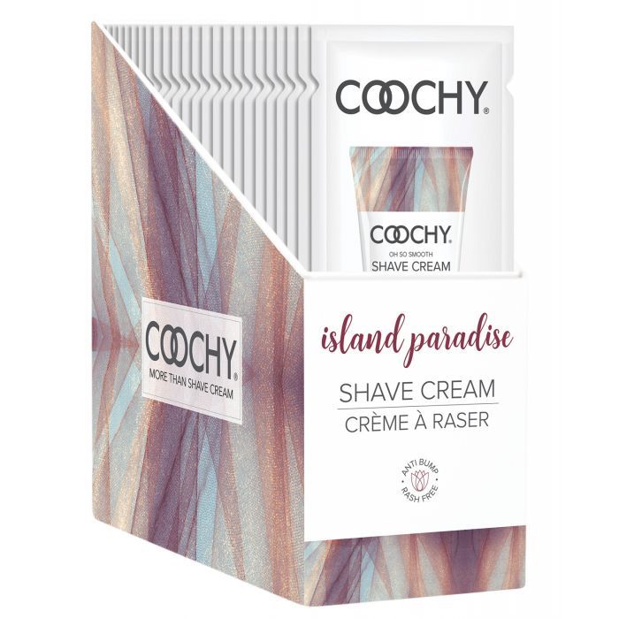 COOCHY Shave Cream Display - 15 ml Island Paradise Display of 24