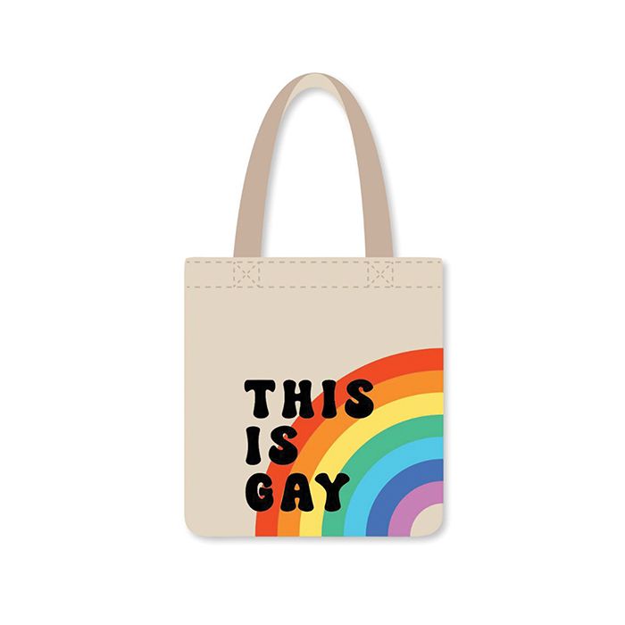 This Is Gay Rainbow Reusable Tote - Multi Color