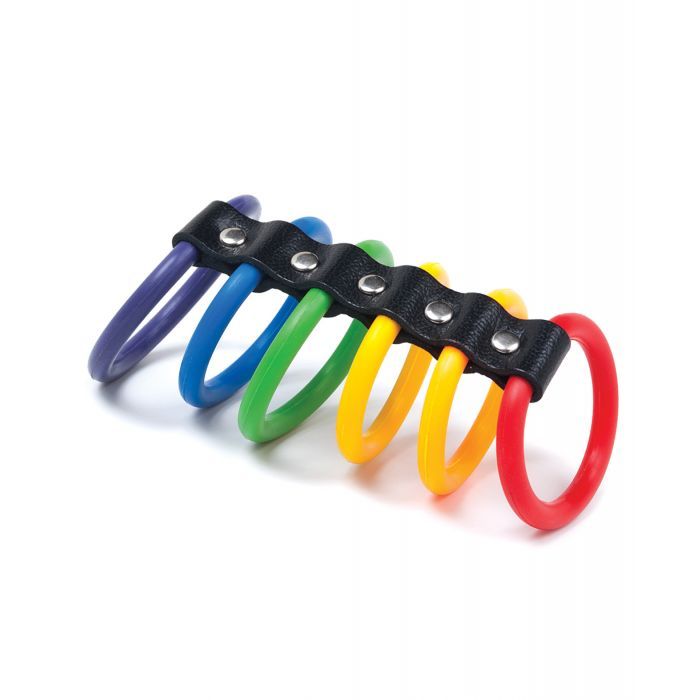 KinkLab Stockroom 6 Gates of Pride Cockrings - Bulk