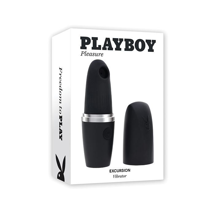 Playboy Pleasures Excursion Clitoral Suction Vibe - Black