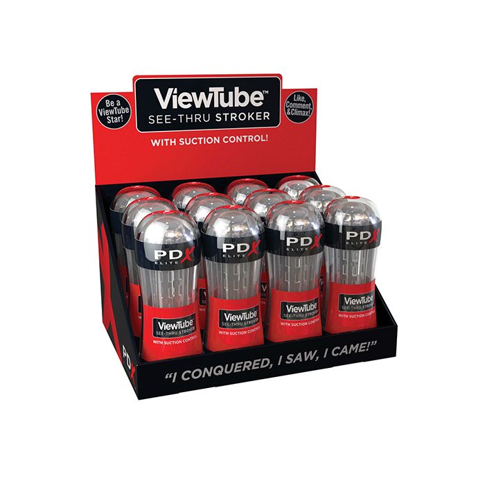 PDX Elite ViewTube See-Thru Stroker - Display of 12