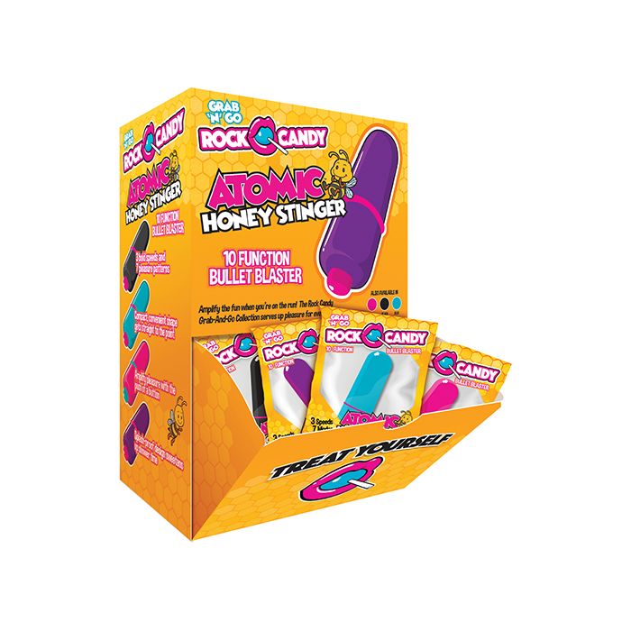 Rock Candy Honey Stinger Single Speed Bullet - Asst. Colors Display of 24