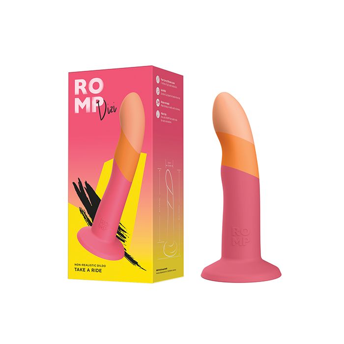 ROMP Dizi 3 Color Dildo - Pink
