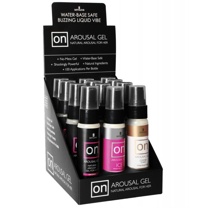 ON Arousal Gel for Her Display - Asst. Flavors Box of 12