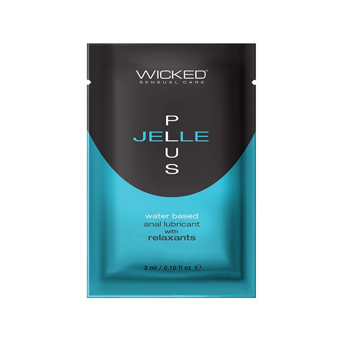 Wicked Sensual Care Jelle Plus Water Based Anal Lubricant with Relaxants - .1 oz